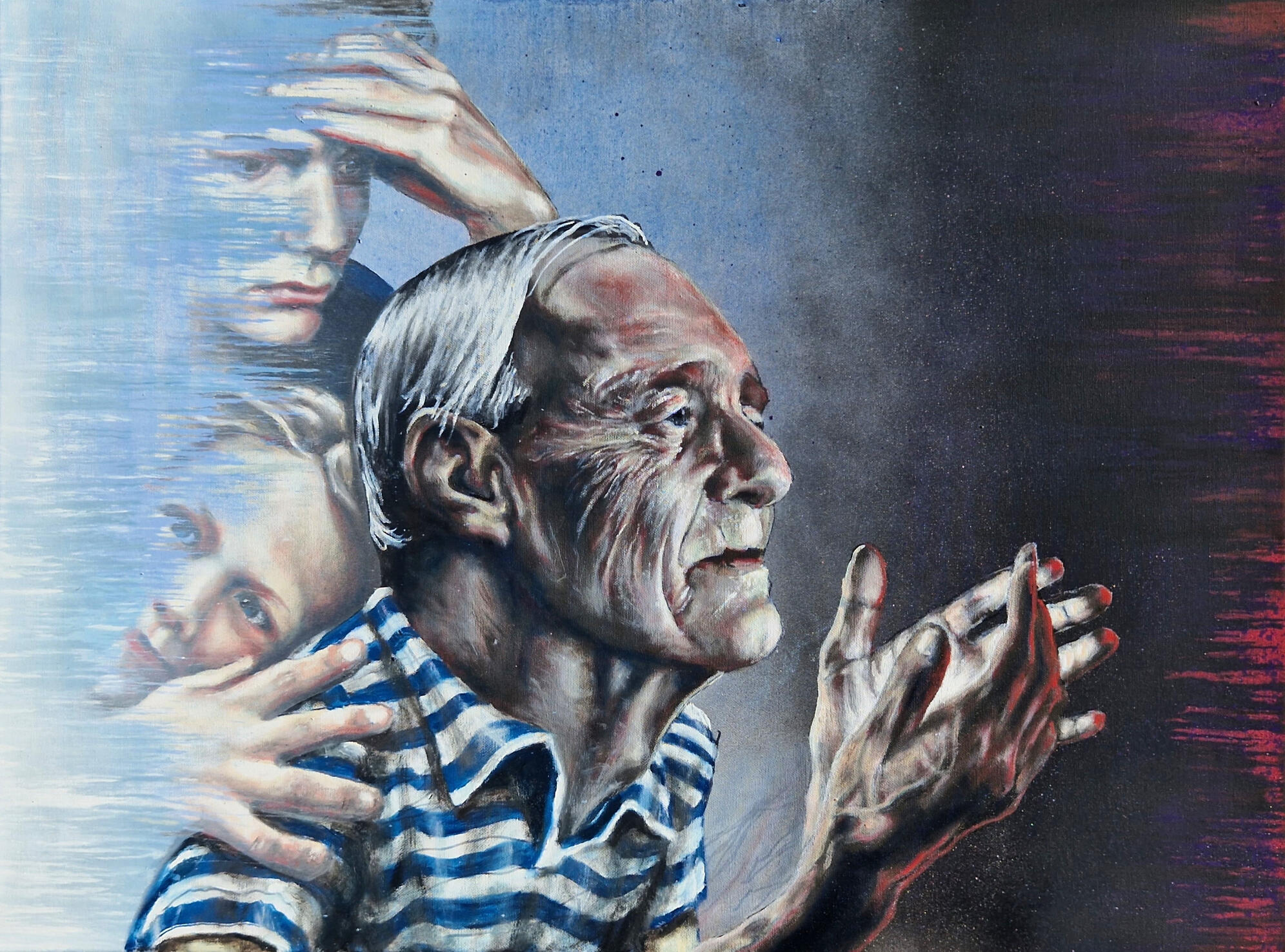 Liten livsfrise 2, Oljemaleri på lerret 60x80cm