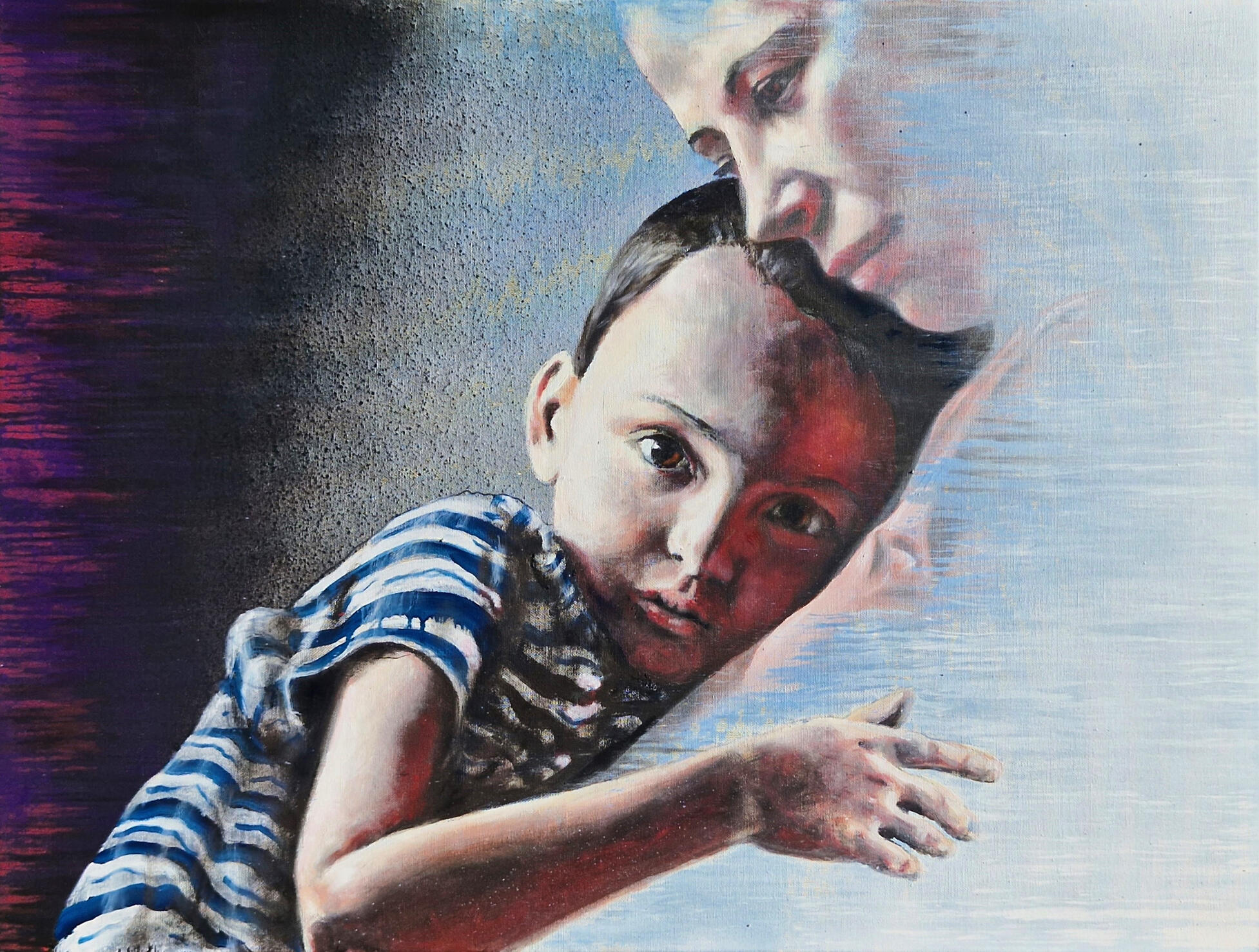 Liten livsfrise 1, Oljemaleri på lerret 60x80cm