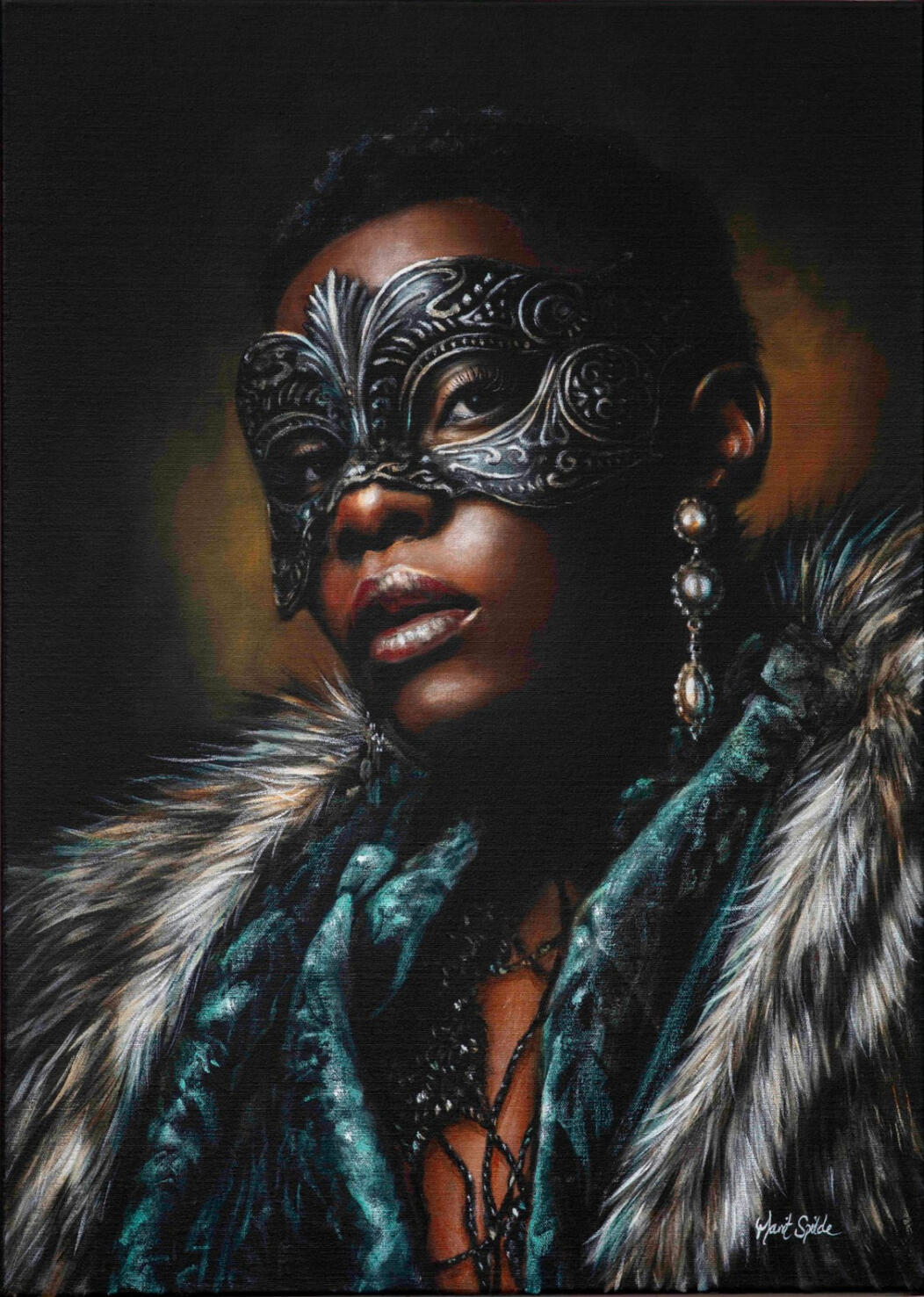 Bearing. Akryl på lerret. 50x70 cm.