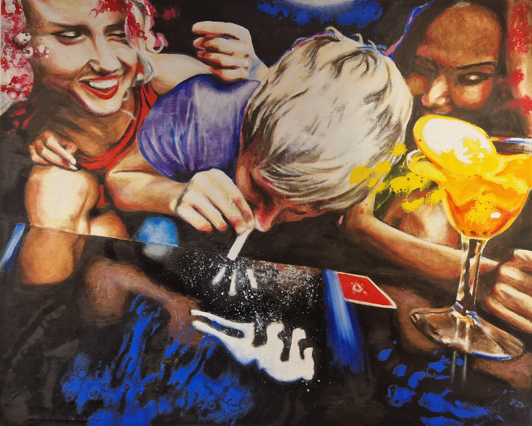 Cocaine, Oljemaleri på lerret 100x80cm